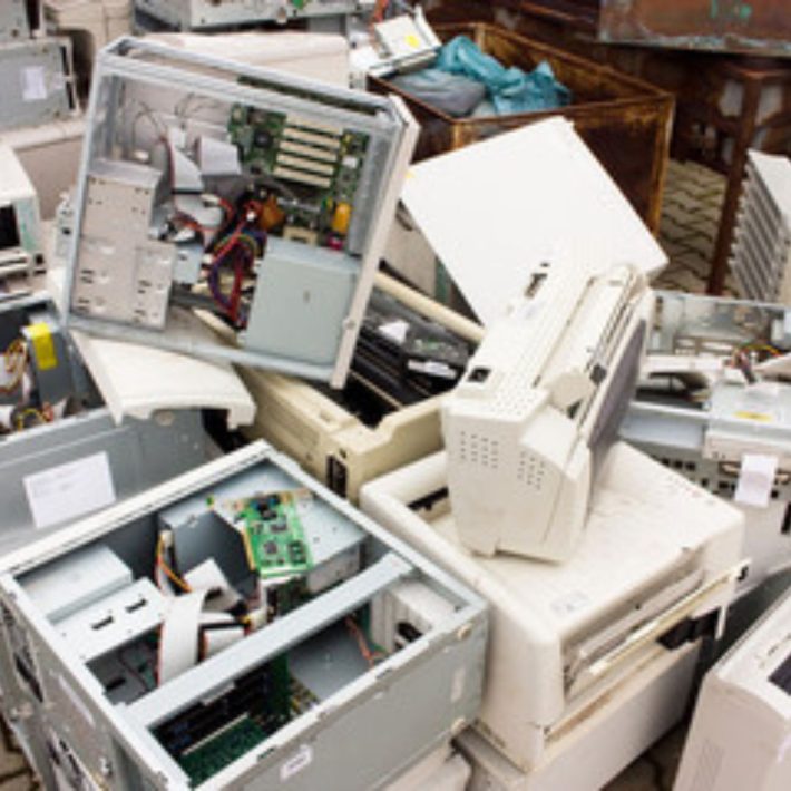 Office full of old computers